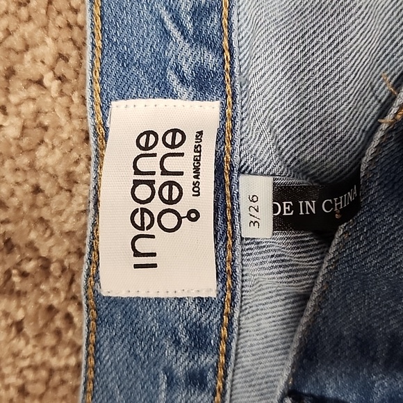 NWT Insane Gene High Rise Crop Straight Jeans - Picture 3 of 6